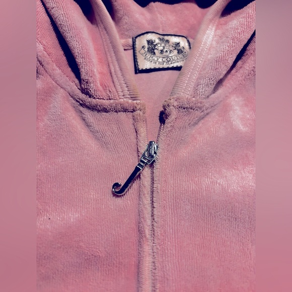 Authentic Juicy Couture Pink & White Hoodies Size XL - Picture 2 of 7